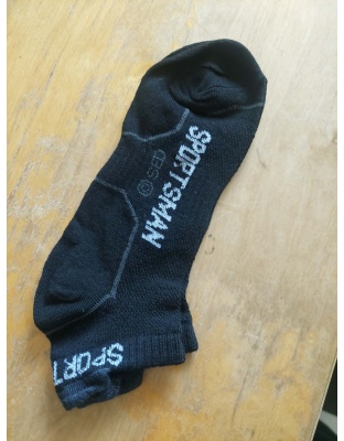 Sportsman - Under Ankle Socks White with black writing
