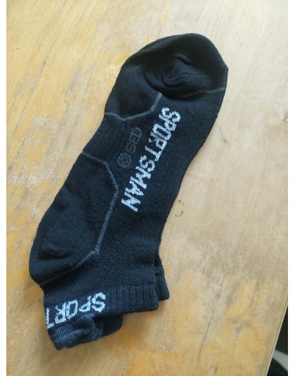 Sportsman - Under Ankle Socks White with black writing